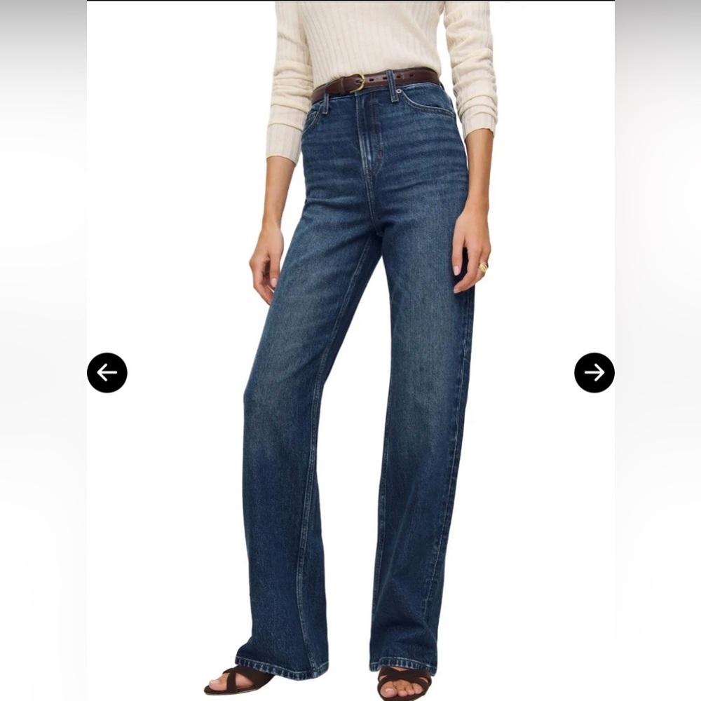 Reformation‎ Wilder Stretch High Rise Wide Leg Jeans Size 30